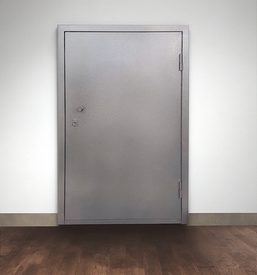 Широкая серая дверь