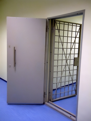 Установленная защитная дверь Установленная защитная дверь