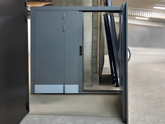 Подъездная дверь с глухой боковой вставкой